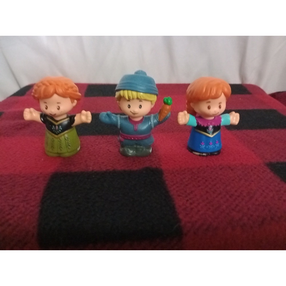 Fisher-Price Little People Disney Frozen Lot of 3 Figures Kristoff 2 Anna.